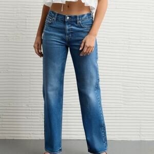 American Eagle NWT High-Rise Stretch Stovepipe Denim Jeans 14 Standard